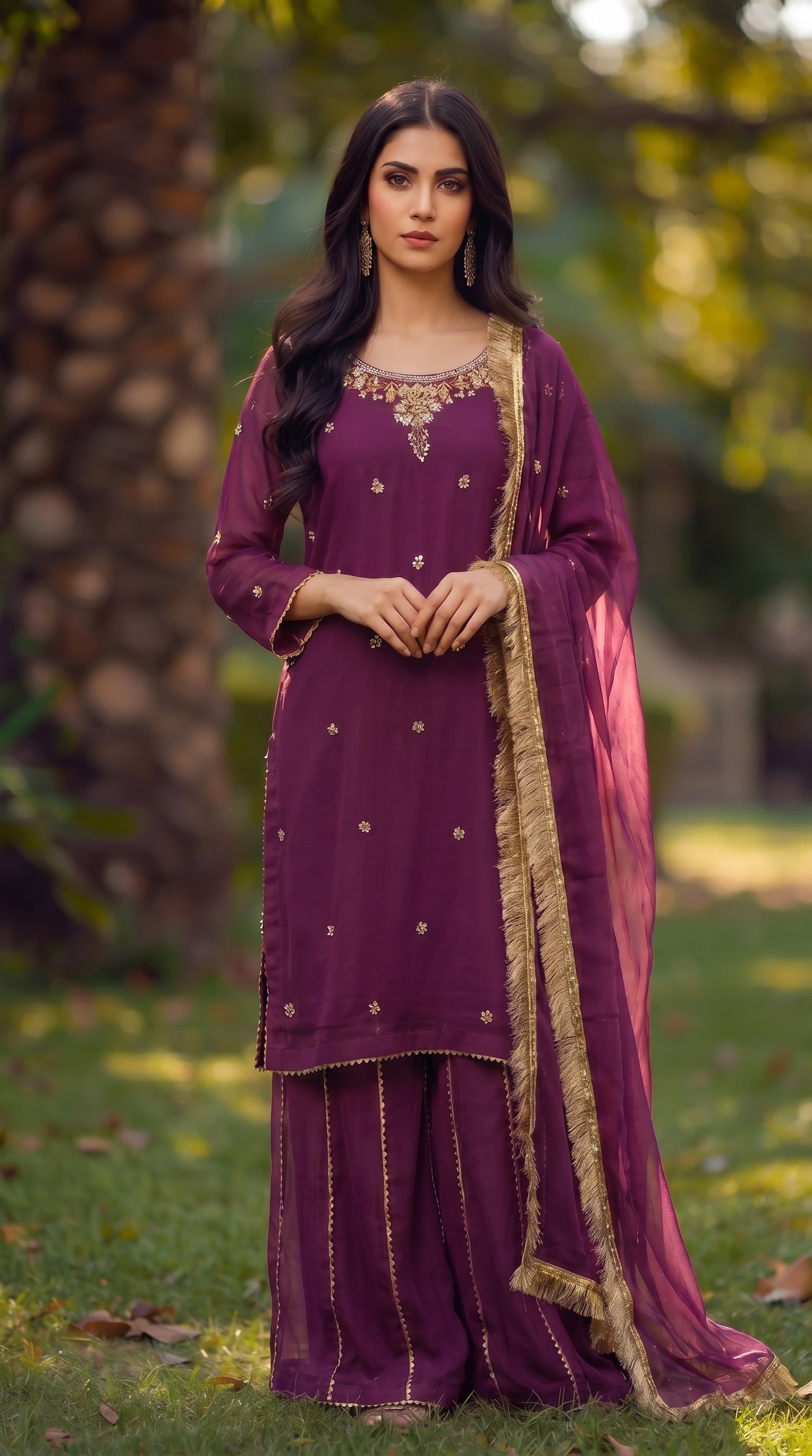 Chiffon 3 Piece Soit Readymaid